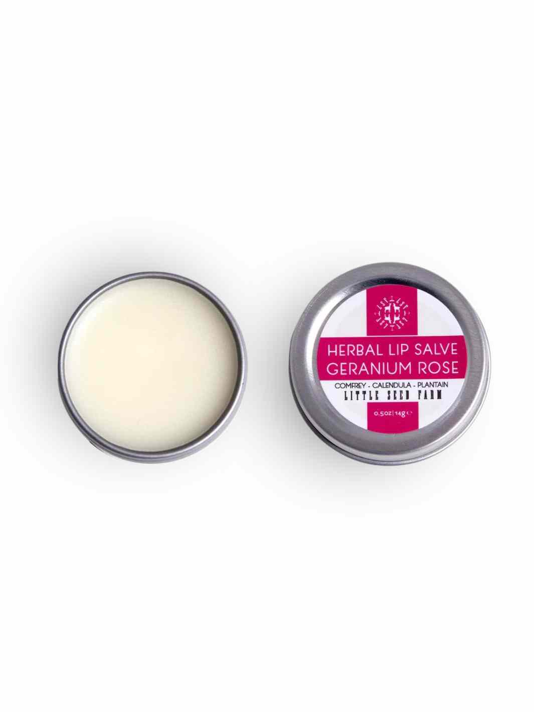 Herbal Lip Salve | Geranium Rose - Good Soul Shop