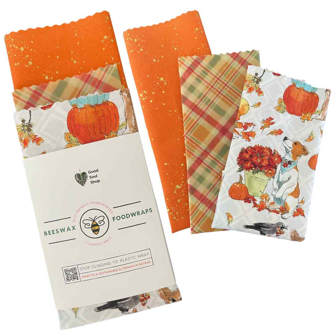 Beeswax Wrap Set of 3 - Happy Bees – Good Soul Shop