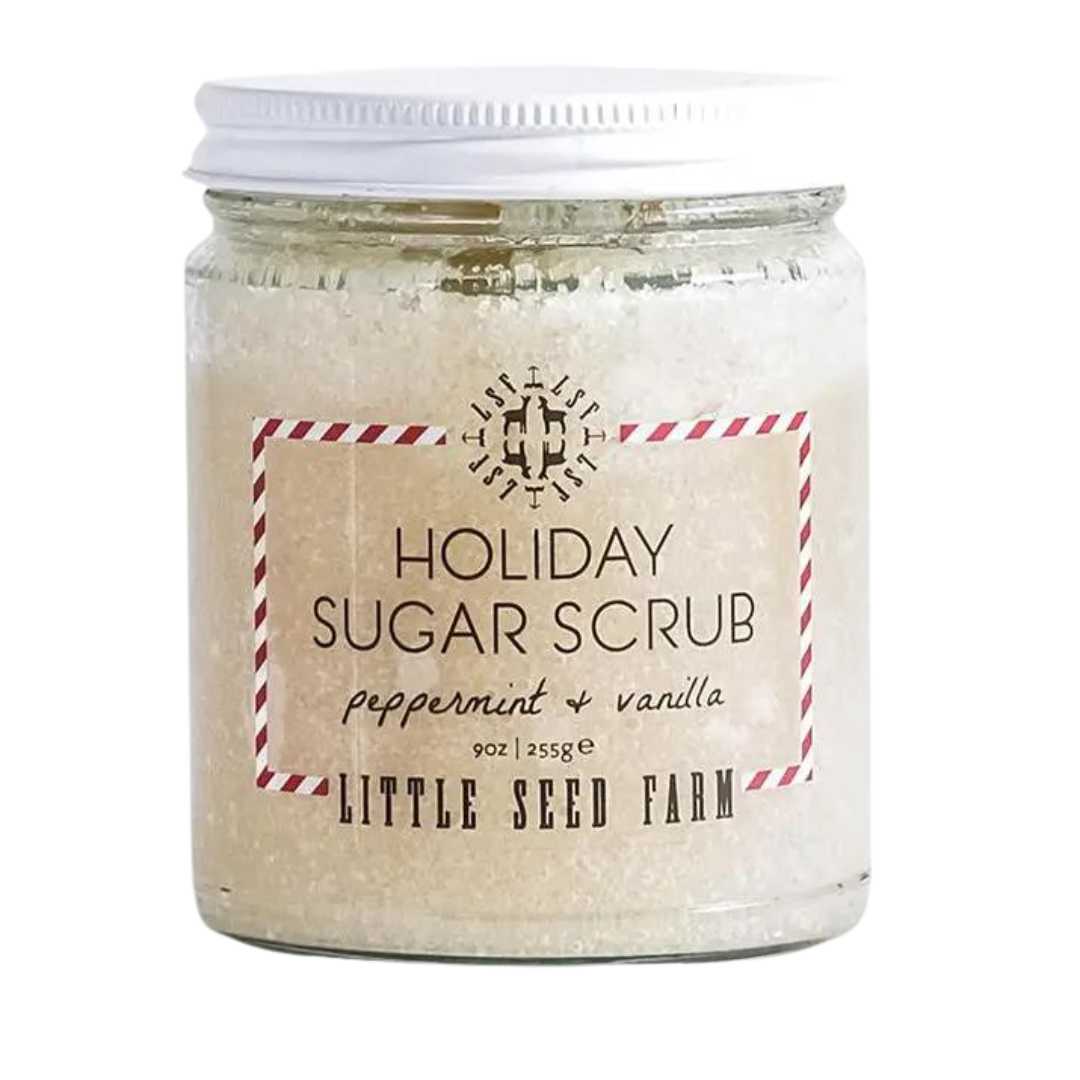 Holiday Exfoliating Sugar Scrub | Peppermint + Vanilla