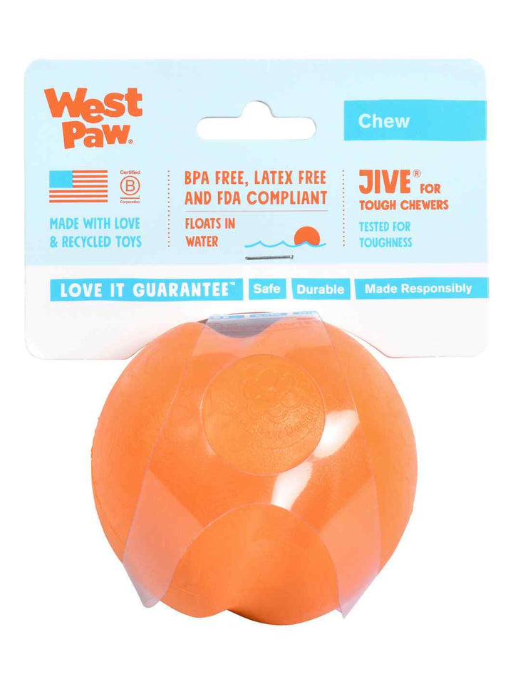West Paw Jive Ball Front Package