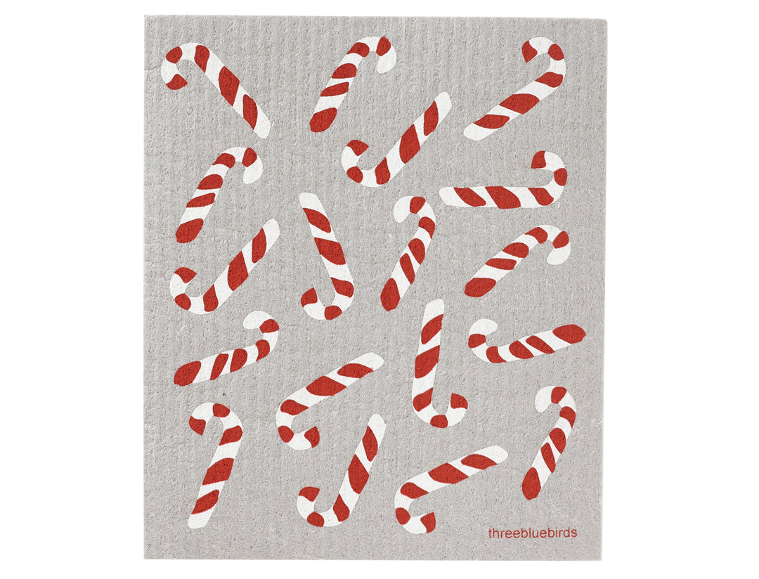 Candy Cane Swedish Dish Sponge - Good Soul Shop