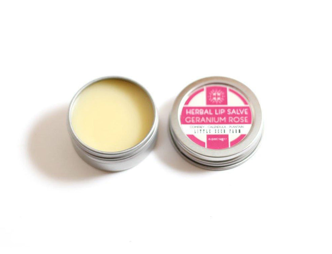 Herbal Lip Salve | Geranium Rose - Good Soul Shop