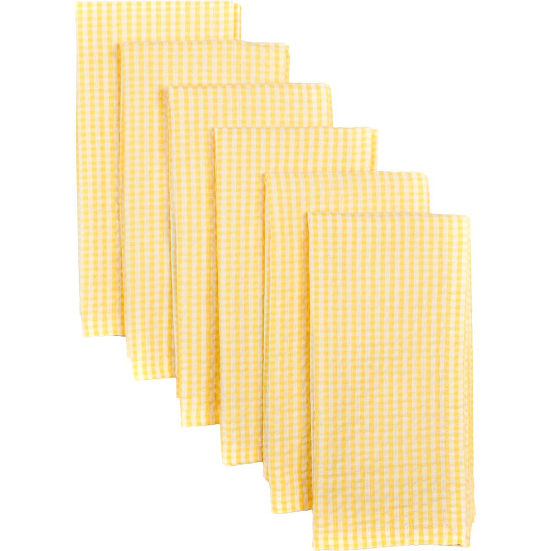 Keeley Yellow Napkin Set of 6 18x18 - Good Soul Shop