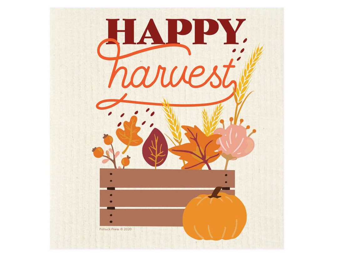 Happy Harvest Swedish Dishcloth - Good Soul Shop