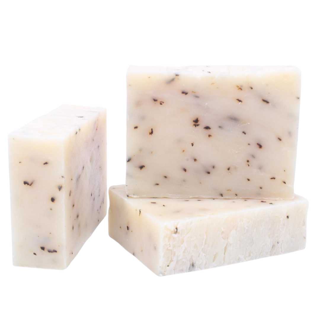 Good Soul Shop Peppermint Soap with peppermint essential oil and crushed peppermint leaves