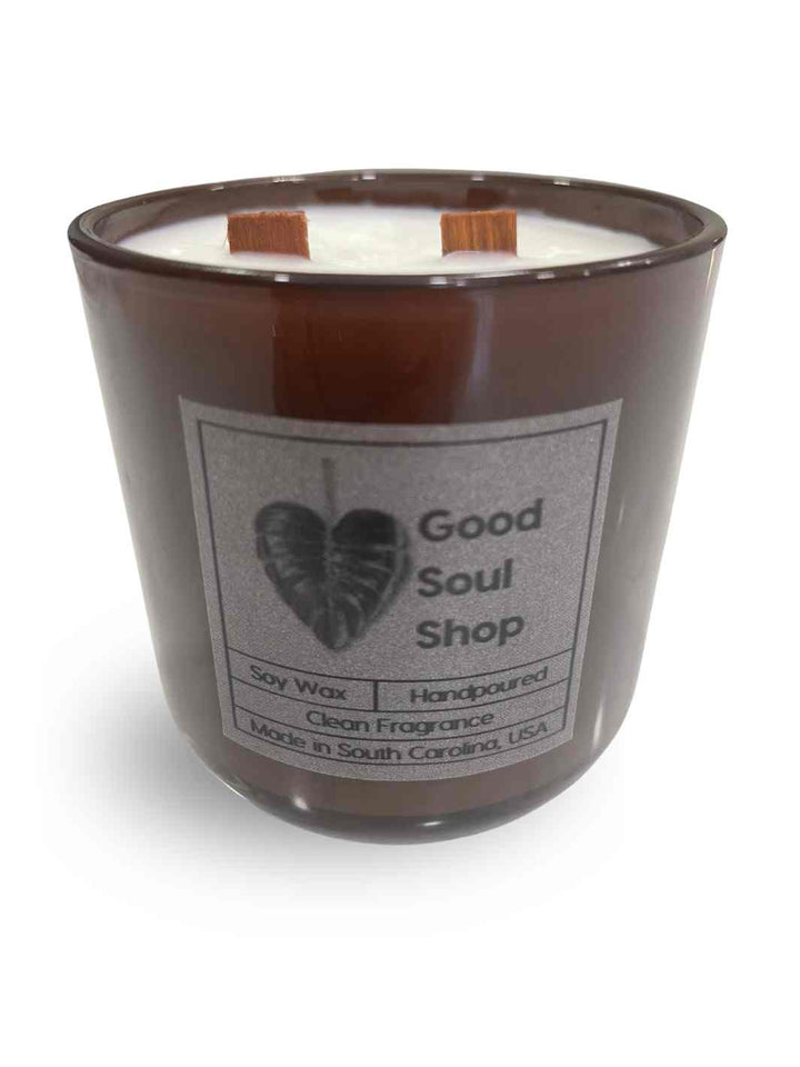 Good Soul Shop Handpoured Soy Clean Fragrance Double Wood Wick Candle