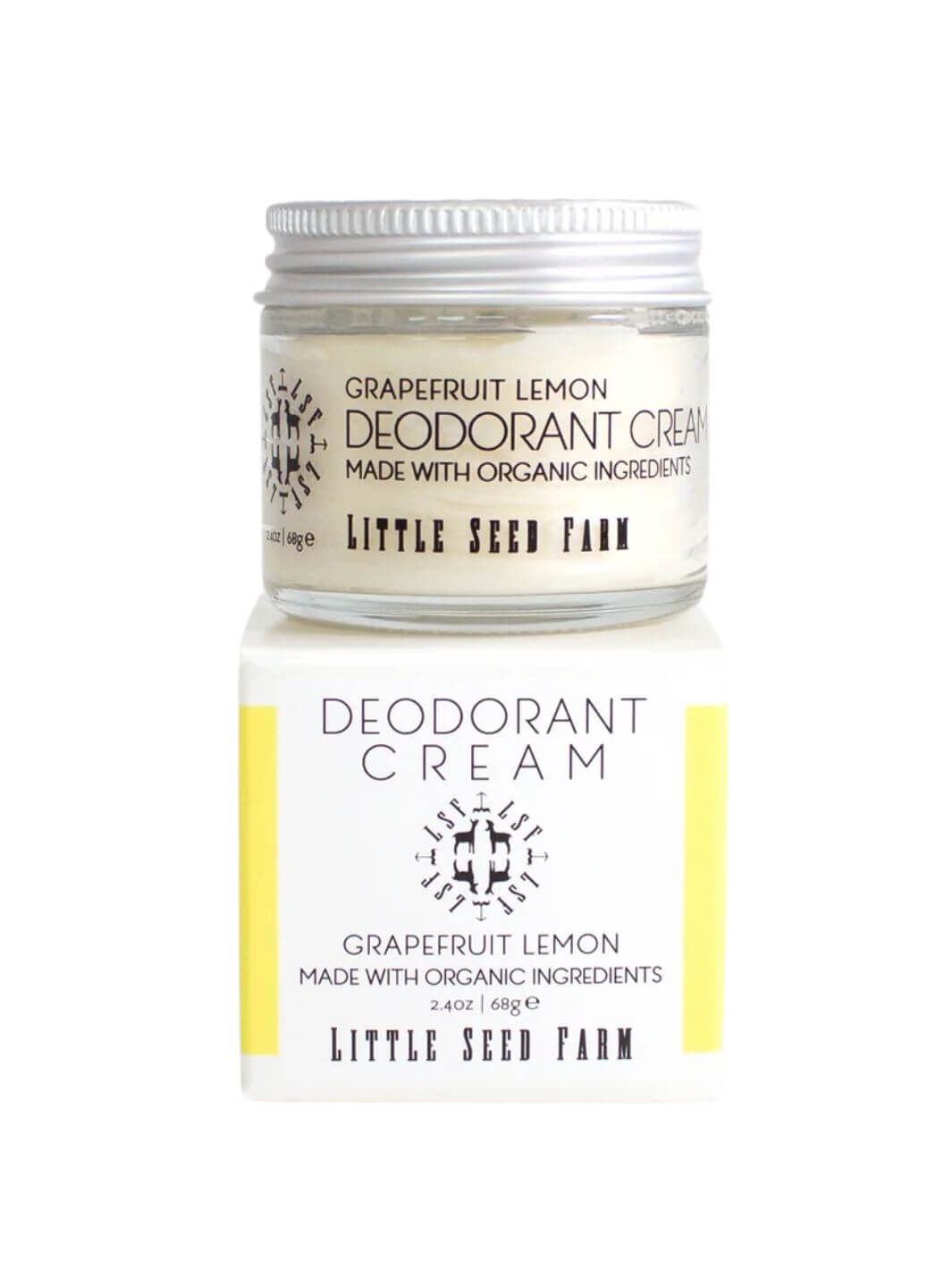 Little Seed Farm Natural Deodorant Cream Grapefruit Lemon