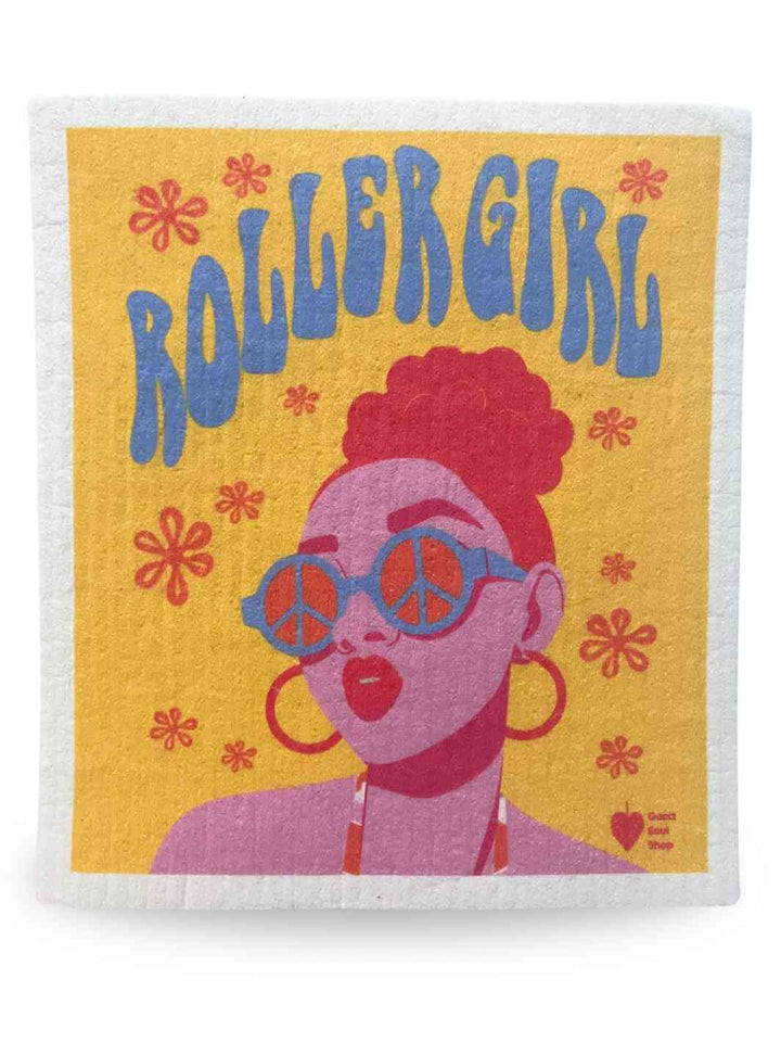 Good Soul Shop Set of Twelve Swedish Dishcloths Reusable Paper Towels Roller Girl