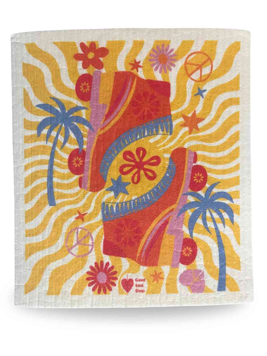 Good Soul Shop Set of Twelve Swedish Dishcloths Reusable Paper Towels Roller Skates