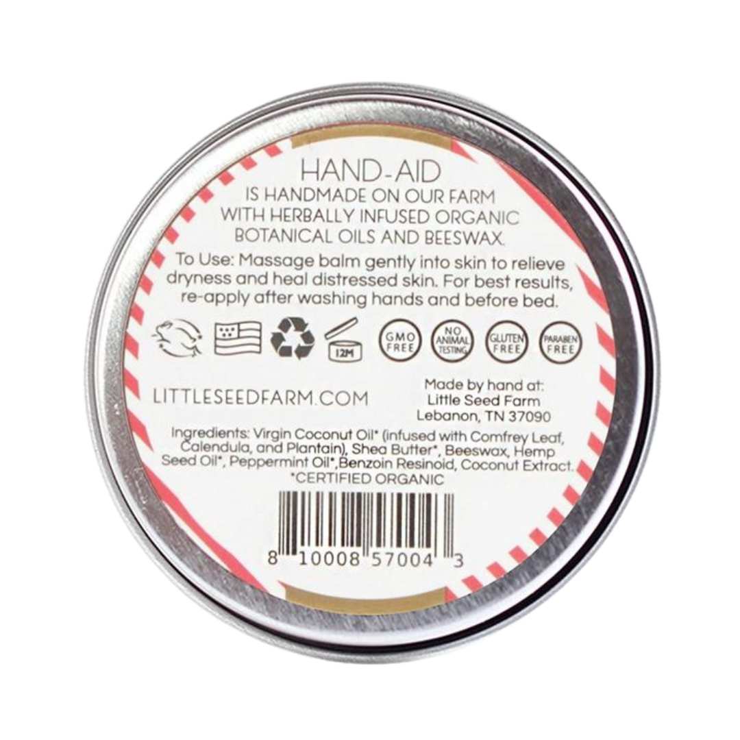 Little Seed Farm Holiday Hand-aid Healing Balm - Peppermint + Vanilla Organic ingredients | Good Soul Shop