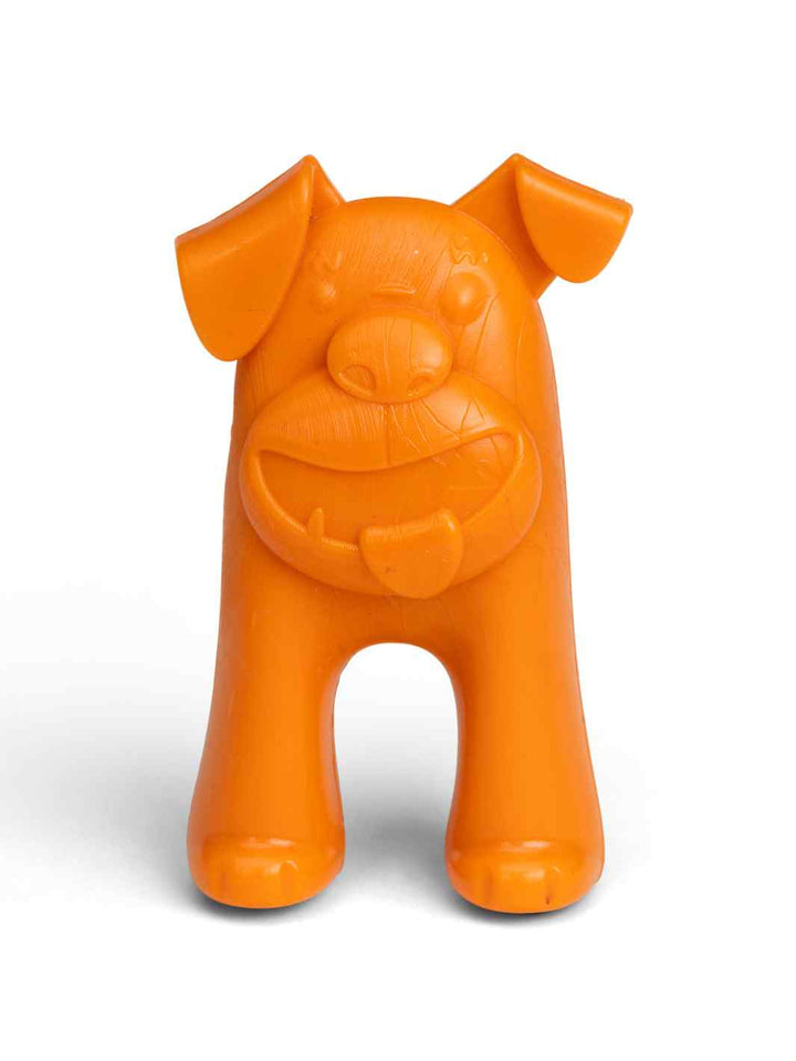 West Paw Toppl Stopper Front Side in Orange