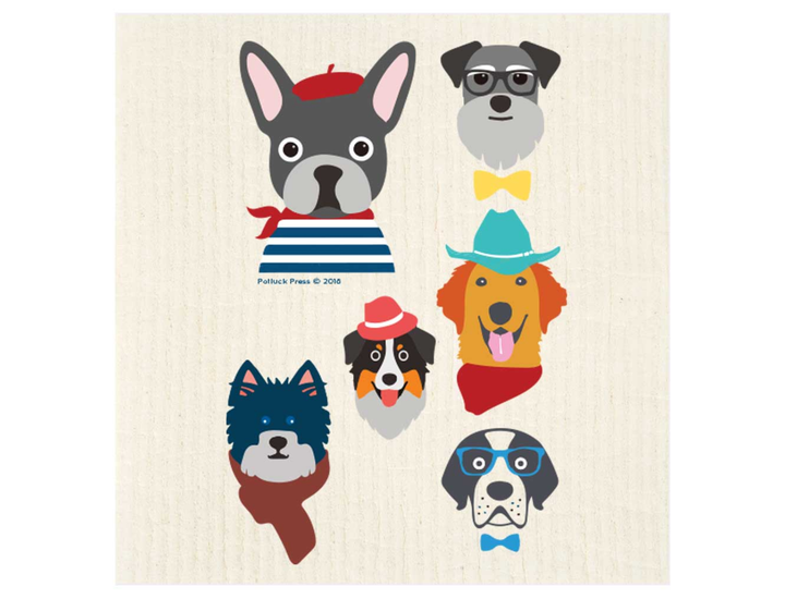Dog Characters Swedish Dishcloth - Good Soul Shop