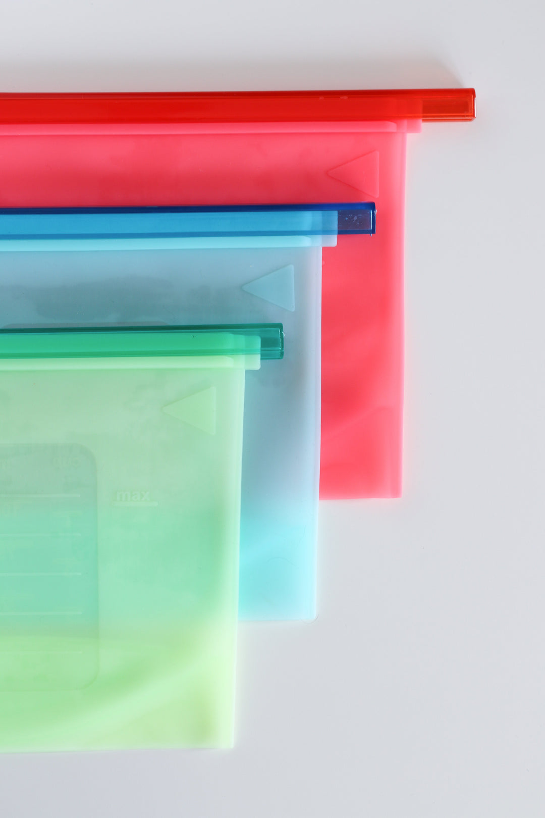 Silicone Food Storage Bag with Slider - Green