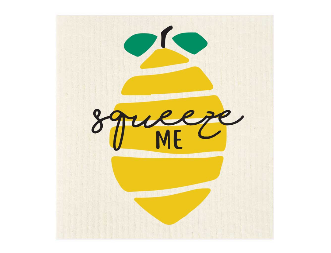 Squeeze Me Lemon Swedish Dishcloth - Good Soul Shop