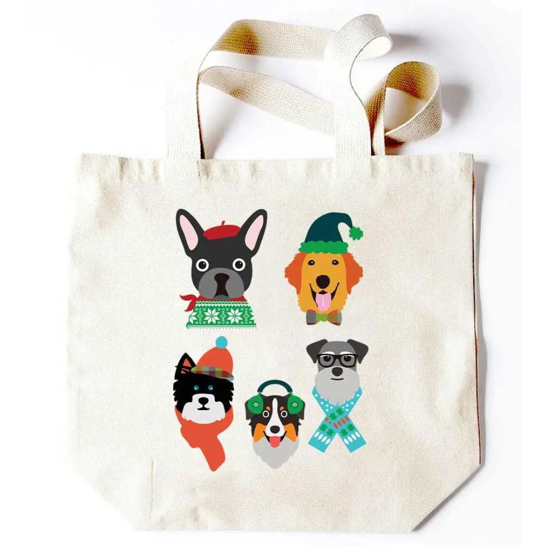Dog Characters Tote Bag