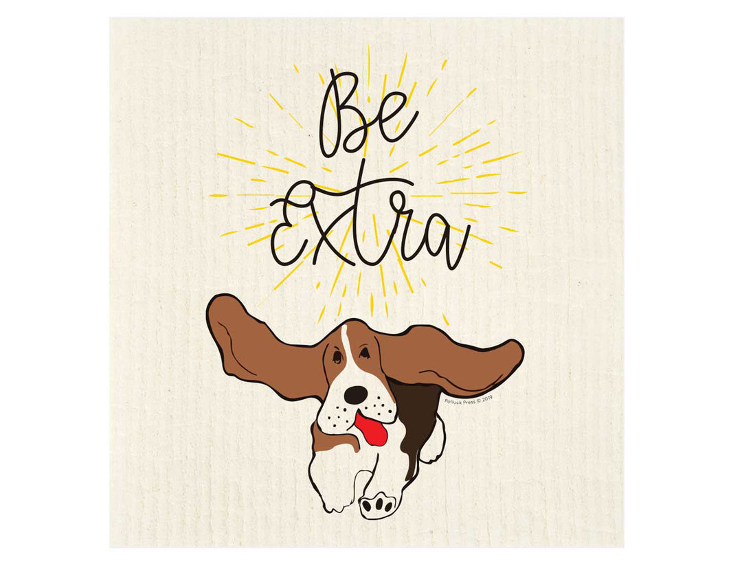 Be Extra Floppy Ears Dog Swedish Dishcloth - Good Soul Shop